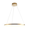 Lampa wisząca CIRCLE SLIM 60 cm - LED, ring złoty