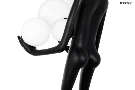 MOOSEE lampa podłogowa HUMAN 180 czarna