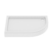 Brodzik NEW MAXIMA P asymetryczny 100x80x14 gł. 3 cm, o90 (obudowa zintegrowana,  stelaż)