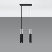 Lampa wisząca BORGIO 2 czarny
