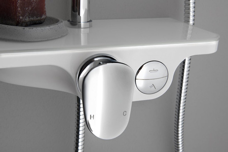 MARCO zestaw prysznicowy z baterią, biały