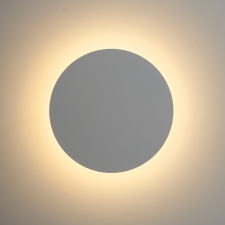 Lampa ścienna NYX 20 cm - LED okrągła, metalowa, biała