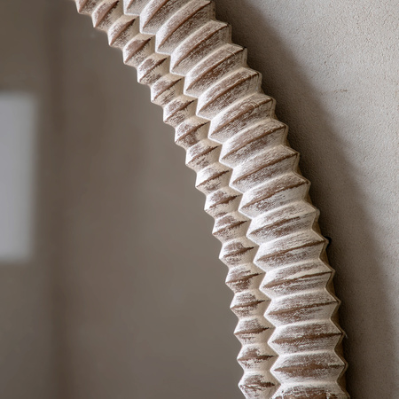 Pimlico Arch Overmantle White Wash 1200x1000mm