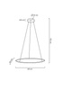MOOSEE lampa wisząca RING SLIM 60 złota
