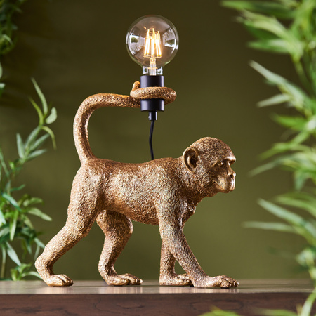 Lampa stołowa Capuchin – złota, 13,5 × 39,5 × 37,5 cm