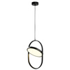 Lampa wisząca ELIPSE L, 65 cm  - LED, czarna nowoczesna