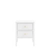 Acton 2 Drawer Bedside White 450x400x550mm