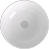 BANERA ROUND umywalka kompozytowa nablatowa, średnica 39cm, biały