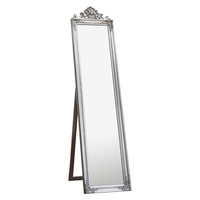 Lambeth Wood Cheval Mirror Silver 1790 x 455 mm