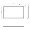 Lustro GEMINI z oświetleniem LED 110x65cm