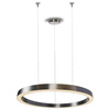 Lampa wisząca CIRCLE 100 cm - LED, ring nikiel szczotkowany