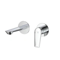 Bateria umywalkowa podtynkowa, chrom