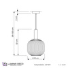 LAMPA WISZĄCA LOFT BIAŁO-CZARNA GATO