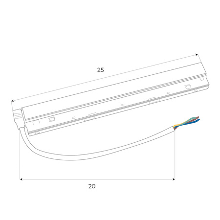 Maxlight  MA0004 Zasilacz wewnętrzny 100W do szyn magnetycznych