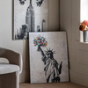 Obraz w ramie „Concrete Dreams I” – szary, 70 × 1,5 × 90 cm