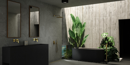 EXPERIENCE Gold Natynkowa bateria wannowo-prysznicowa