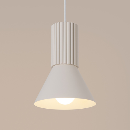 Lampa wisząca ESTRIA 1 beżowa