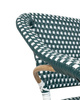 Krzesło ogrodowe CAFE MIRAMAR turkus /    morski rattan