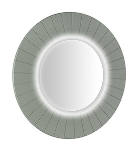 LUMIRO STRIP okrągłe lustro z oświetleniem LED w ramie średnica 75cm, verde