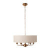Highclere 6 Pendant Vintage Brass