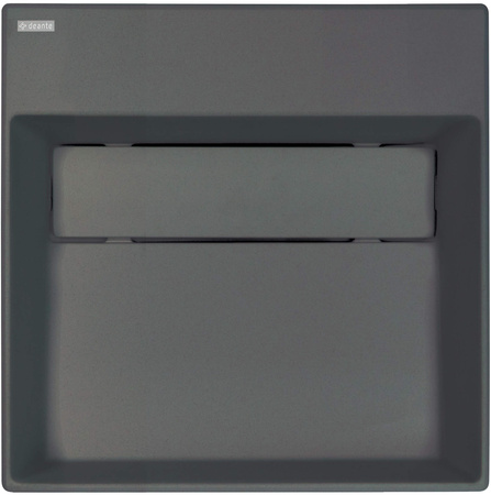 Umywalka granitowa nablatowa z miejscem na baterię - z maskownicą