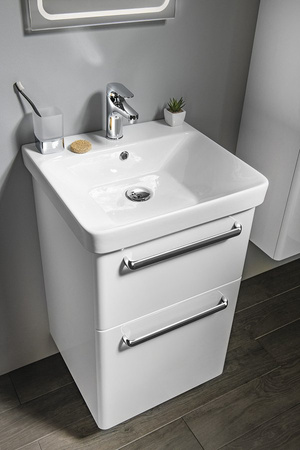 THEIA szafka umywalkowa 46,4x70x44,2cm, 2 szuflady, biała