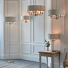 Highclere 2 Wall Light Chrome & Natural