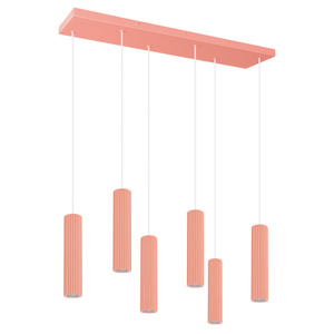 Lampa wisząca IVAR 6L brzoskwiniowa LED 4000K