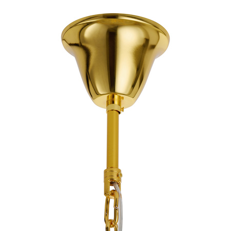 Lampa wisząca SPLENDORE 80 cm - żyrandol złoto-kryształowy
