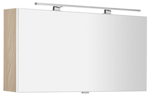 CLOE szafka z lustrem z oświetleniem LED, 100x50x18cm, wiąz Bardini