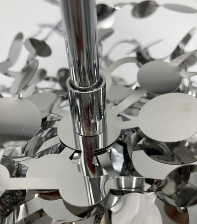 Lampa wisząca MONETTI 40 cm - chrom, dekoracyjna