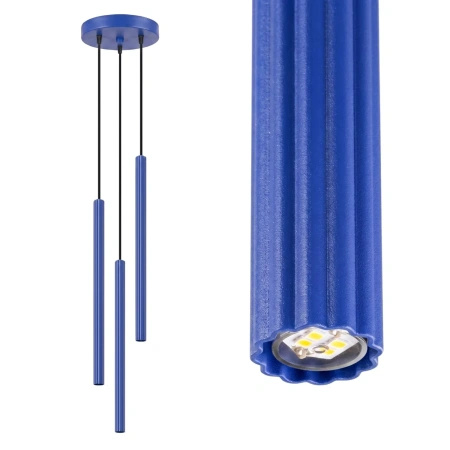 Lampa wisząca ARCHE 3P ultramaryna
