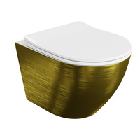 Miska wisząca WC z Deską Sofi slim Brushed Gold