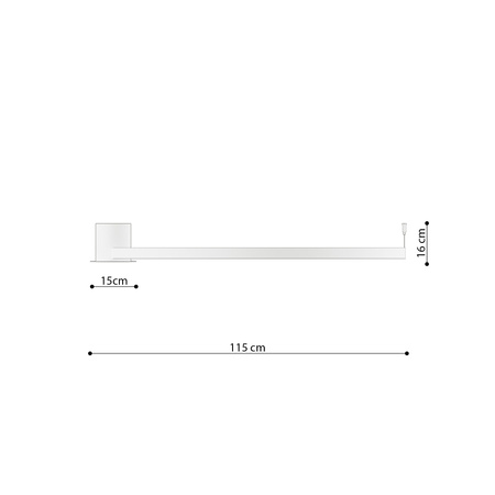 Plafon RIO 110 czarny LED 3000K