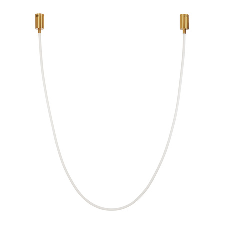 Lampa wisząca SNAKE LED 400 cm - elastyczny przewód LED, 3000K, złote uchwyty