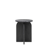 Amalfi Side Table Black 400x400x500mm