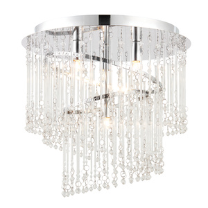 Lampa sufitowa Camille – chrom / przezroczysty, 35 × 35 × 33 cm
