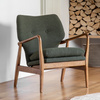Fotel Jensen zielony 730 x 710 x 850 mm