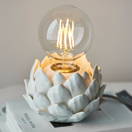 Lampa stołowa – owsiana, 15 × 15 × 10 cm