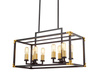 LAMPA WISZĄCA LOFT CZARNO-MOSIĘŻNA WALDORF W8