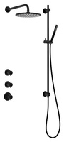 Silhouet SR1 - Silhouet SR1 Podtynkowy termostatyczny zestaw prysznicow matowa czerń