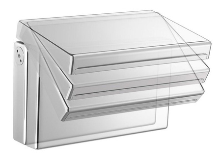 KASKADA wylewka prysznicowa składana, ścienna, chrom