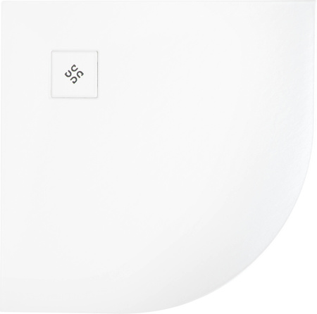 Brodzik akrylowy półokrągły 90x90 cm