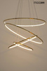 MOOSEE lampa wisząca RING SLIM M złota