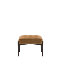 Humber Footstool Ochre Faux Sheepskin