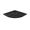 Brodzik MILD STONE akrylowy półokrągy R55 90x90x4,5 czarny