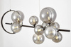 NOWOCZESNA LAMPA WISZĄCA CZARNO-DYMIONA MERIDO W9