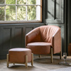Tindon Armchair Vintage Brown Leather 710x750x790m