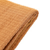 Stitched Border Waffle Throw Apricot 1300x1700mm