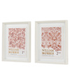 Obraz w ramie „William Morris Stamp Red” – czerwony, 30,5 × 3 × 36 cm, zestaw 2 szt.